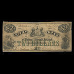 Canada, Union Bank of Prince Edward Island, 2 dollars : June 1, 1864