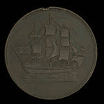 Canada, unknown, 1/2 penny : 1835