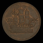 Canada, unknown, 1/2 penny : 1835