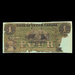 Canada, Bank of Upper Canada (York), 4 dollars : January 1, 1861