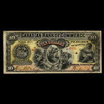 Canada, Canadian Bank of Commerce, 10 dollars : January 2, 1888