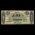 Canada, Bank of New Brunswick, 1 dollar : September 1, 1868