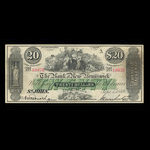 Canada, Bank of New Brunswick, 20 dollars : September 1, 1868