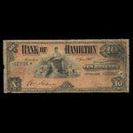 Canada, Bank of Hamilton, 10 dollars : January 2, 1904