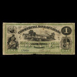 Canada, Commercial Bank of Canada, 1 dollar : January 2, 1860