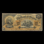 Canada, Bank of Ottawa (The), 5 dollars : June 1, 1900