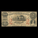 Canada, Provincial Bank of Canada (Stanstead), 2 dollars : April 1, 1856