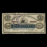 Canada, Commercial Bank of Newfoundland, 1 pound : January 1, 1874