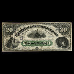 Canada, Commercial Bank of Newfoundland, 20 dollars <br /> January 3, 1888