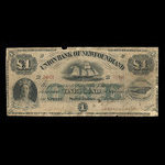 Canada, Union Bank of Newfoundland, 1 pound : September 1, 1877