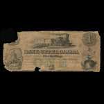 Canada, Bank of Upper Canada (York), 1 dollar : January 2, 1851