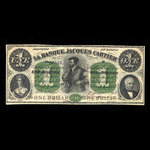 Canada, Banque Jacques-Cartier, 1 piastre : January 2, 1862