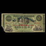 Canada, Bank of Montreal, 2 dollars : January 3, 1859