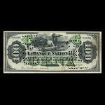 Canada, La Banque Nationale (National Bank), 100 dollars : October 2, 1871