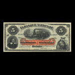 Canada, La Banque Nationale (National Bank), 5 dollars : February 1, 1897