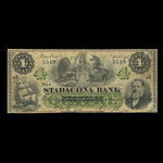 Canada, Stadacona Bank, 4 dollars : April 2, 1874