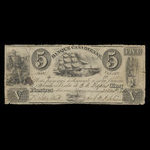 Canada, Banque Canadienne, 5 dollars : August 23, 1836