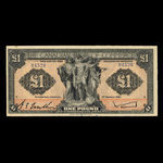 Jamaica, Canadian Bank of Commerce, 1 pound : March 1, 1921