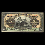 Trinidad, Canadian Bank of Commerce, 5 dollars : March 1, 1921