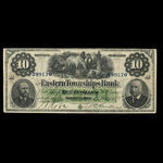 Canada, Eastern Townships Bank, 10 dollars : July 1, 1879