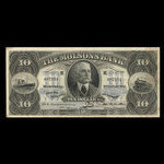 Canada, Molsons Bank, 10 dollars : January 2, 1912