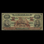 Canada, Molsons Bank, 10 dollars : January 2, 1903