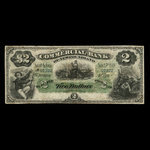 Canada, Commercial Bank of Newfoundland, 2 dollars : January 3, 1888