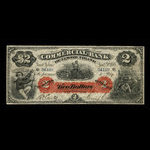 Canada, Commercial Bank of Newfoundland, 2 dollars : January 3, 1888