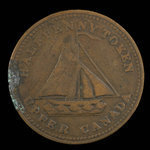 Canada, Watkins & Harris, 1/2 penny : 1833