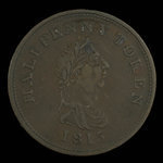 Canada, unknown, 1/2 penny : 1815