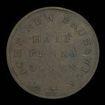 Canada, unknown, 1/2 penny : 1835