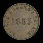 Canada, George Davies, 1/2 penny : 1855