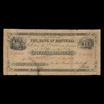 Canada, Bank of Montreal, 10 dollars : May 5, 1852