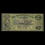 Canada, Merchants Bank of Canada (The), 2 dollars : March 2, 1868