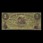 Canada, Bank of Upper Canada (York), 1 dollar : January 1, 1861