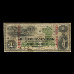 Canada, Merchants Bank of Prince Edward Island, 1 dollar : August 1, 1877