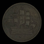 Canada, unknown, 1/2 penny : 1835