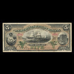 Canada, Merchants' Bank of Halifax, 5 dollars : January 2, 1892