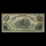 Canada, Union Bank of Canada (The), 20 dollars : July 1, 1912