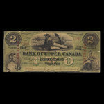 Canada, Bank of Upper Canada (York), 2 dollars : July 2, 1859