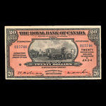 British Guiana, Royal Bank of Canada, 20 dollars : January 3, 1938