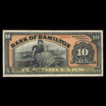 Canada, Bank of Hamilton, 10 dollars : June 1, 1909