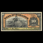 Canada, Bank of Hamilton, 10 dollars : June 1, 1914