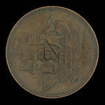 Canada, unknown, 1/2 penny : 1835