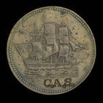 Canada, unknown, 1/2 penny : 1835