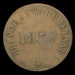 Canada, George Davies, 1/2 penny : 1857