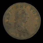 Canada, unknown, 1/2 penny : 1815