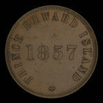 Canada, George Davies, 1/2 penny : 1857