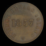 Canada, George Davies, 1/2 penny : 1857