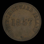 Canada, George Davies, 1/2 penny : 1857